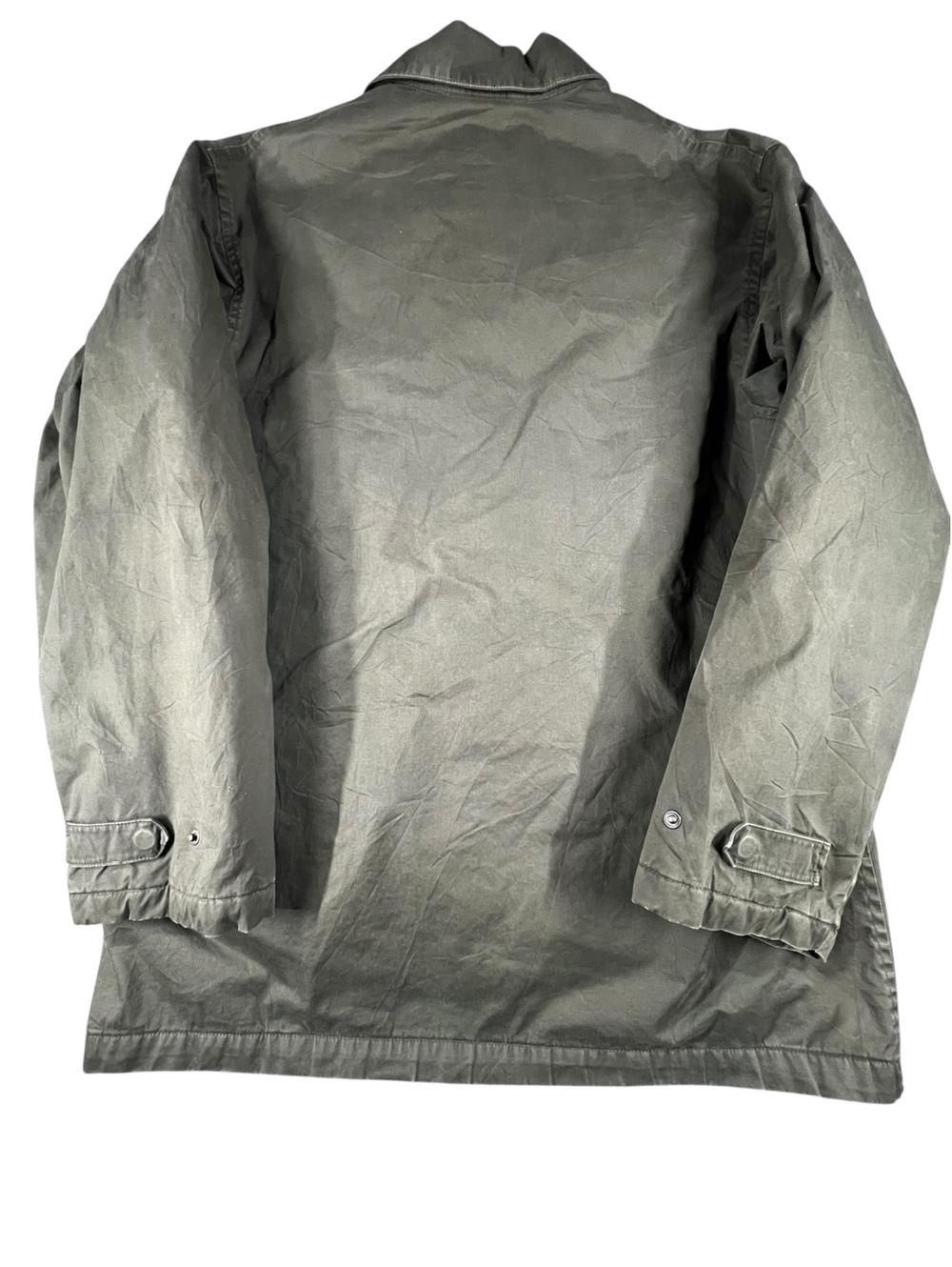 Vintage London Fog Olive Field Jacket Leather Collar Zip Out Liner 90s - Picture 3 of 8